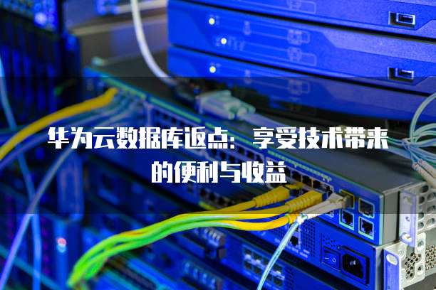华为云数据库返点:享受技术带来的便利与收益