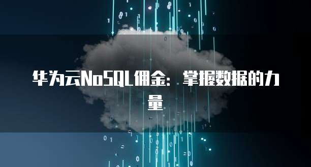 华为云NoSQL佣金：掌握数据的力量