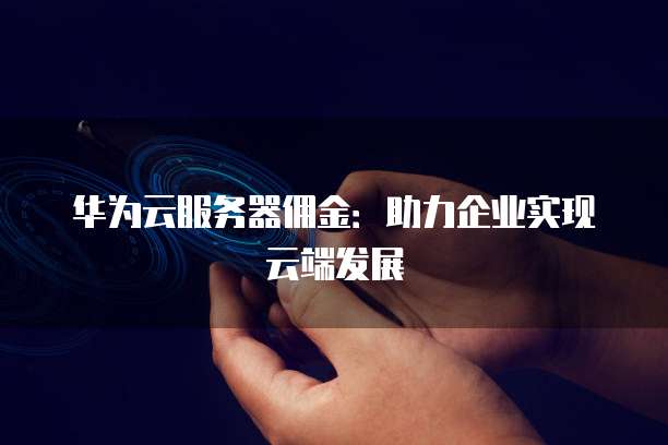 华为云服务器佣金:助力企业实现云端发展