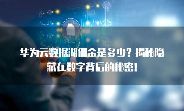 华为云数据湖佣金是多少?揭秘隐藏在数字背后的秘密!
