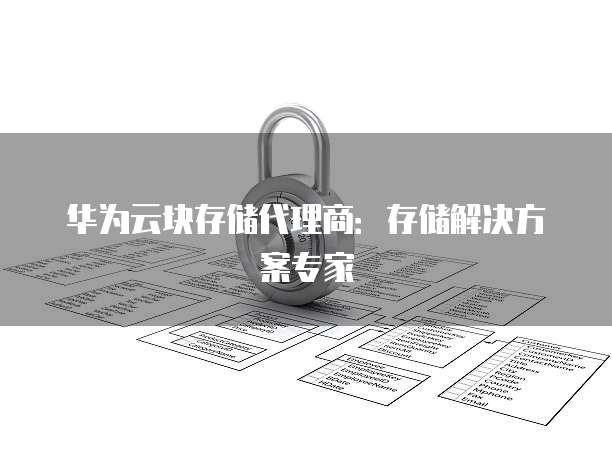 华为云块存储代理商:存储解决方案专家