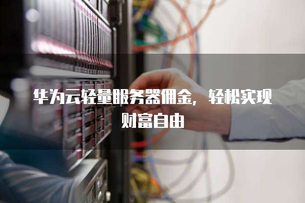 华为云轻量服务器佣金，轻松实现财富自由