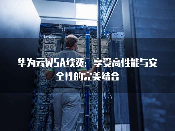 华为云WSA续费:享受高性能与安全性的完美结合