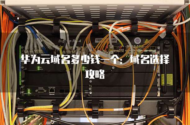 华为云域名多少钱一个:域名选择攻略