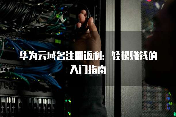 华为云域名注册返利:轻松赚钱的入门指南