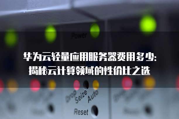 华为云轻量应用服务器费用多少:揭秘云计算领域的性价比之选