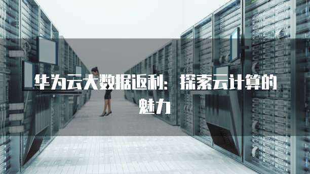 华为云大数据返利:探索云计算的魅力