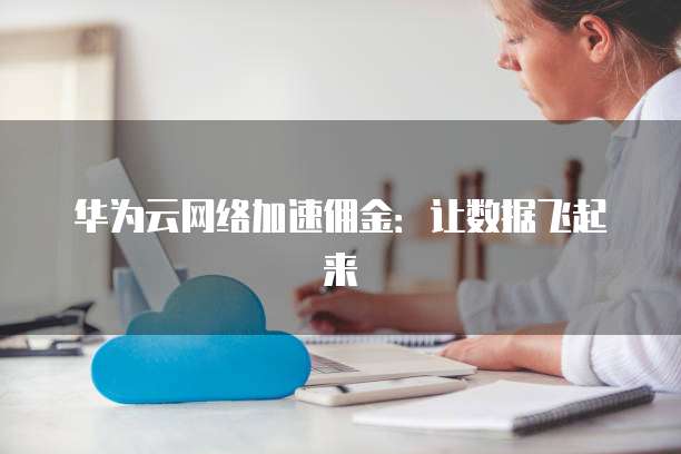 华为云网络加速佣金:让数据飞起来