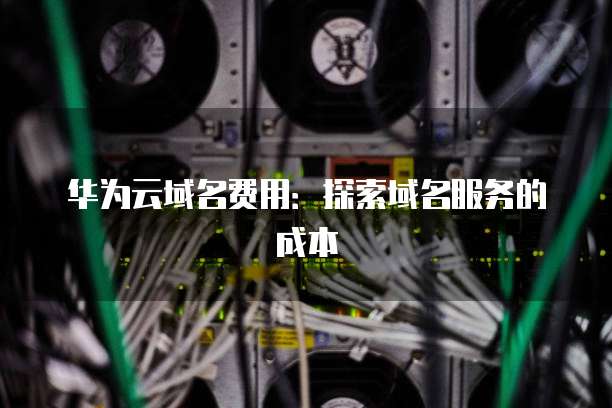 华为云域名费用:探索域名服务的成本