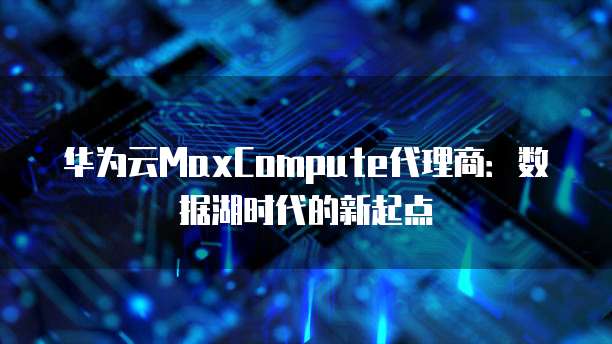 华为云MaxCompute代理商:数据湖时代的新起点