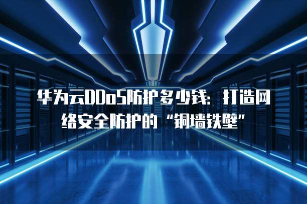 华为云DDoS防护多少钱:打造网络安全防护的“铜墙铁壁”