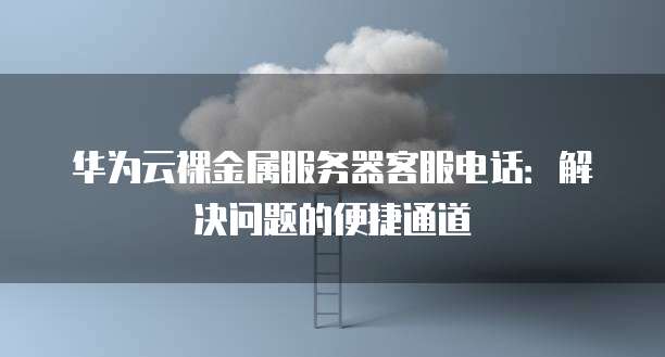 华为云裸金属服务器客服电话:解决问题的便捷通道