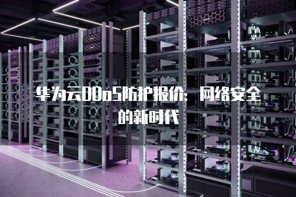 华为云DDoS防护报价:网络安全的新时代