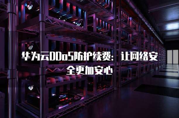 华为云DDoS防护续费:让网络安全更加安心