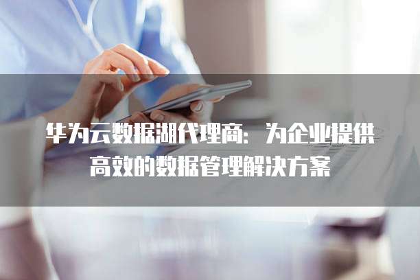 华为云数据湖代理商:为企业提供高效的数据管理解决方案