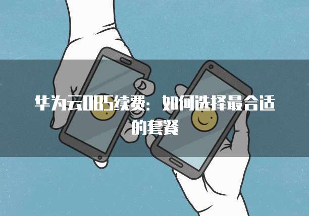 华为云OBS续费:如何选择最合适的套餐