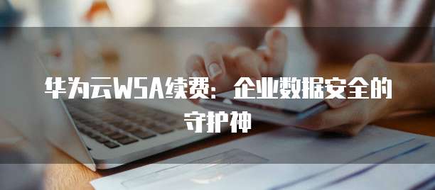 华为云WSA续费:企业数据安全的守护神