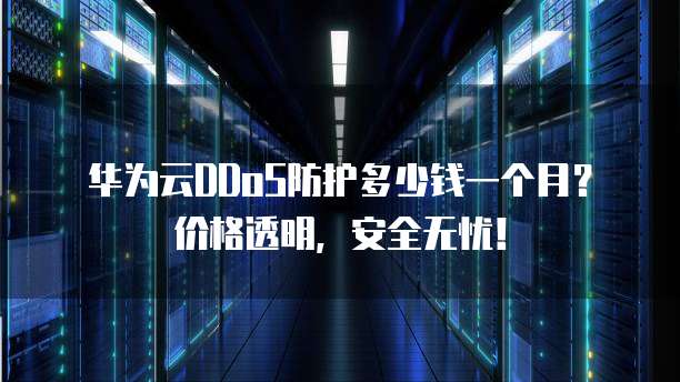 华为云DDoS防护多少钱一个月?价格透明,安全无忧!