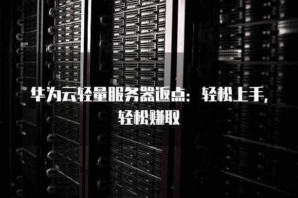 华为云轻量服务器返点:轻松上手,轻松赚取
