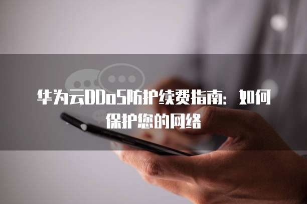 华为云DDoS防护续费指南:如何保护您的网络