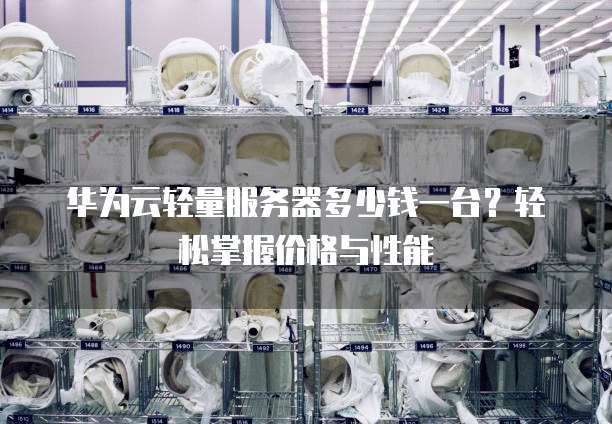 华为云轻量服务器多少钱一台?轻松掌握价格与性能