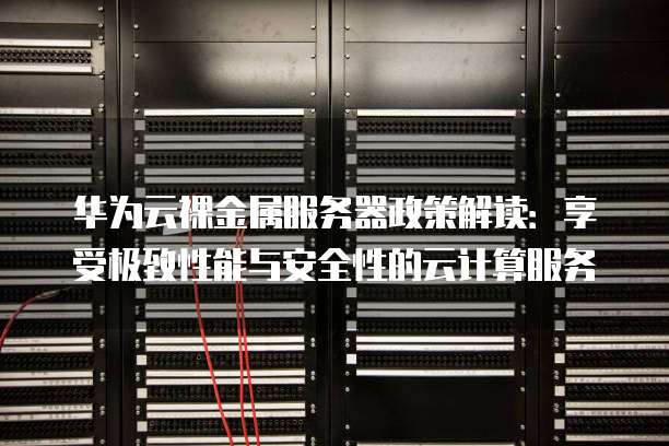 华为云裸金属服务器政策解读:享受极致性能与安全性的云计算服务