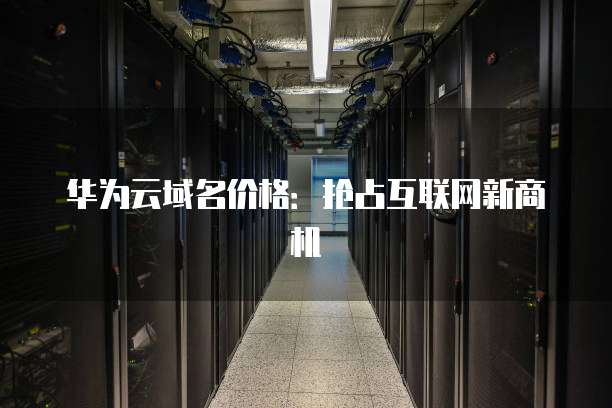 华为云域名价格:抢占互联网新商机