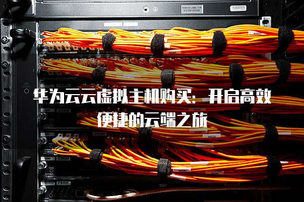 华为云云虚拟主机购买:开启高效便捷的云端之旅