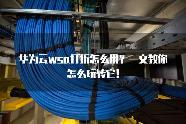 华为云wsa打折怎么用?一文教你怎么玩转它!