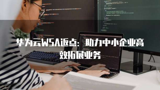 华为云WSA返点:助力中小企业高效拓展业务