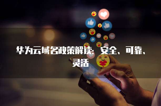 华为云域名政策解读:安全、可靠、灵活