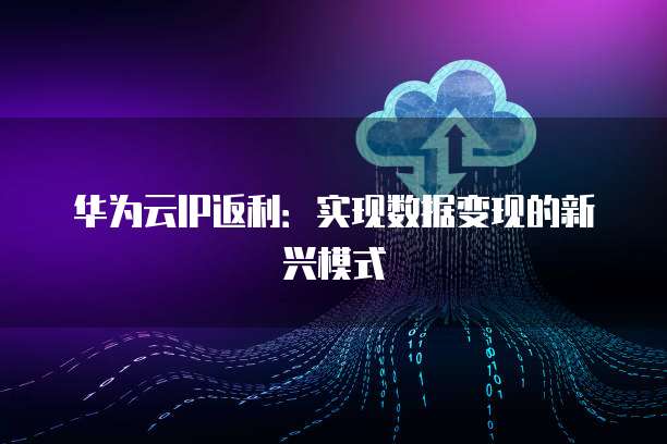 华为云IP返利:实现数据变现的新兴模式