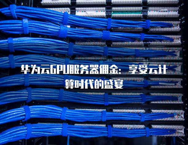 华为云GPU服务器佣金:享受云计算时代的盛宴