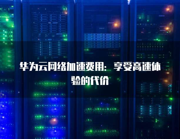 华为云网络加速费用:享受高速体验的代价