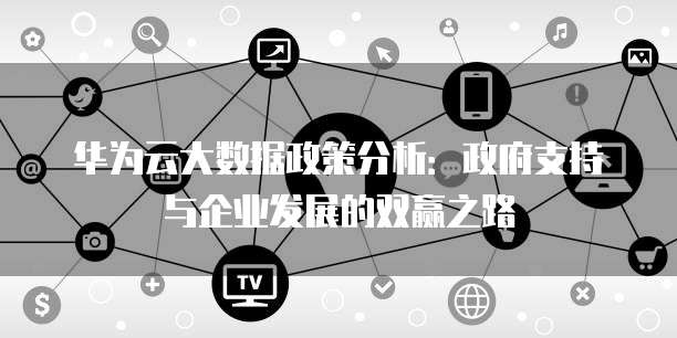 华为云大数据政策分析:政府支持与企业发展的双赢之路