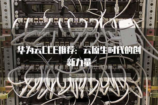 华为云CCE推荐:云原生时代的创新力量