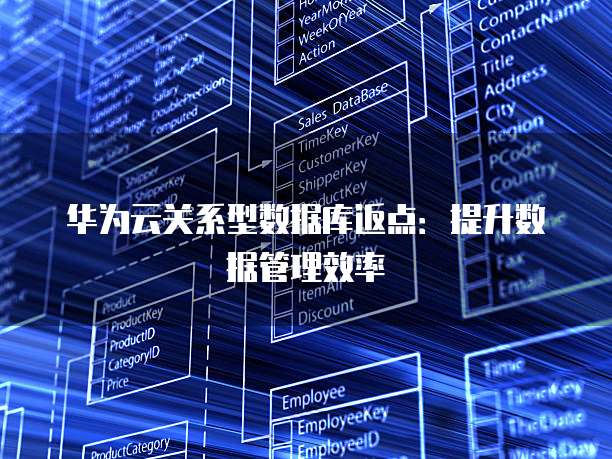 华为云关系型数据库返点：提升数据管理效率
