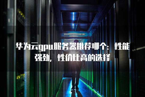 华为云gpu服务器推荐哪个：性能强劲，性价比高的选择