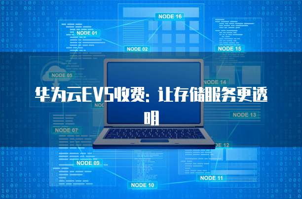 华为云EVS收费: 让存储服务更透明