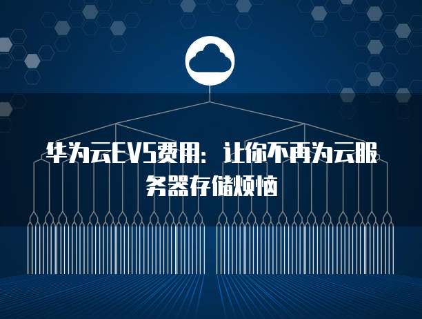 华为云EVS费用:让你不再为云服务器存储烦恼