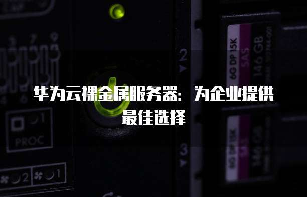 华为云裸金属服务器：为企业提供最佳选择