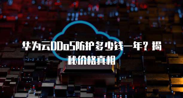 华为云DDoS防护多少钱一年?揭秘价格真相