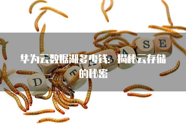 华为云数据湖多少钱:揭秘云存储的秘密