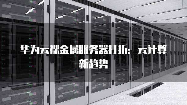 华为云裸金属服务器打折:云计算新趋势