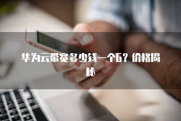 华为云带宽多少钱一个G?价格揭秘