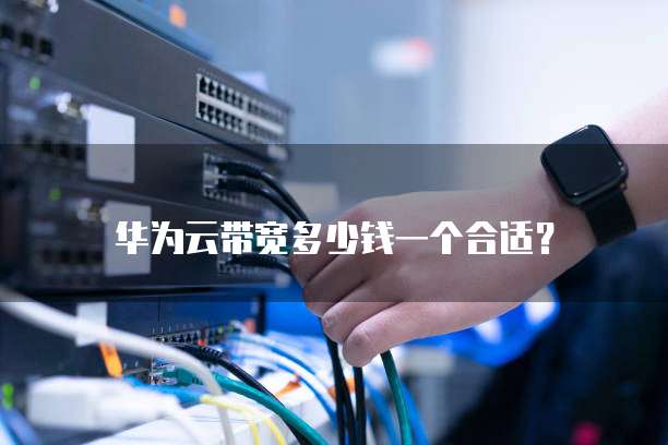 华为云带宽多少钱一个合适?