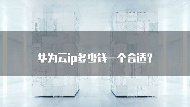华为云ip多少钱一个合适？