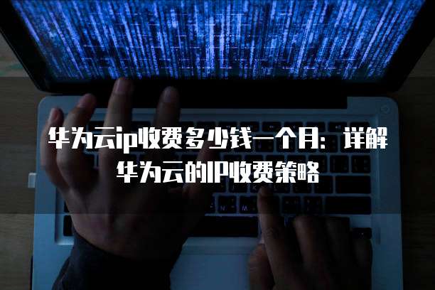 华为云ip收费多少钱一个月:详解华为云的IP收费策略