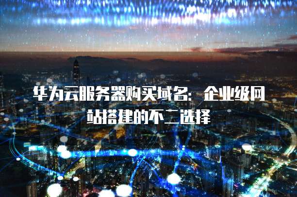 华为云服务器购买域名:企业级网站搭建的不二选择