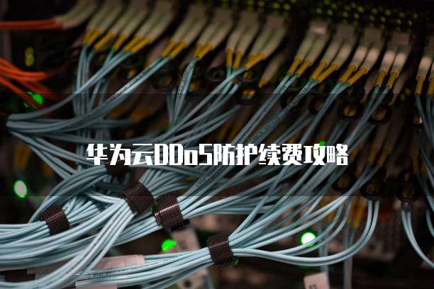 华为云DDoS防护续费攻略